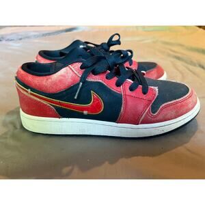 Air Jordan 1 Low SE GS Armory Navy Sport Gold Red Olympic 5.5Y